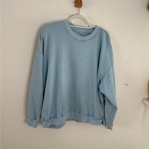 Free people Blue Crewneck Sweater